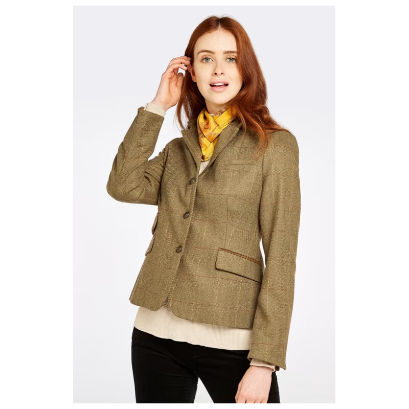 Dubarry of Ireland Buttercup Elm tweed jacket, size 40