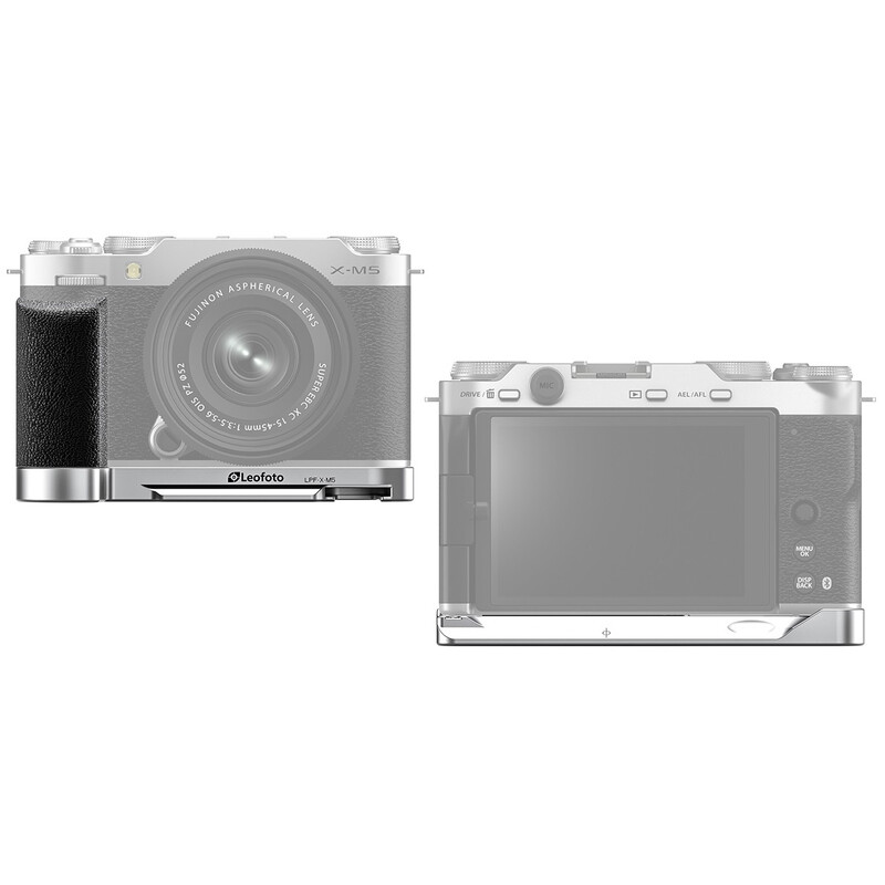 Leofoto LPF-X-M5 silver grip for Fujifilm X-M5