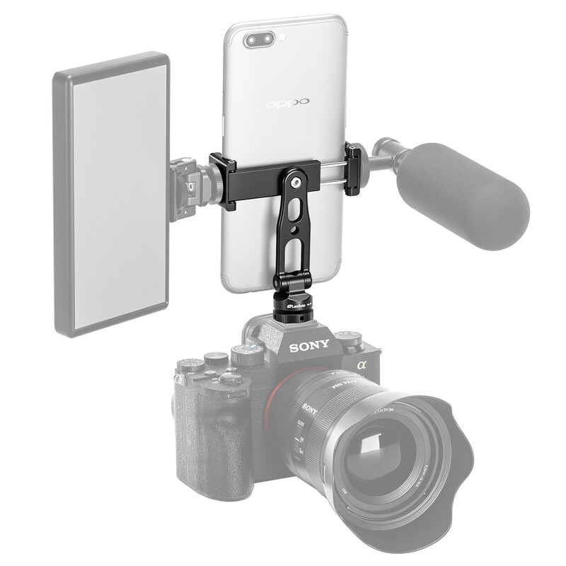 Leofoto Mounting FA-18 smartphone holder for hot shoe