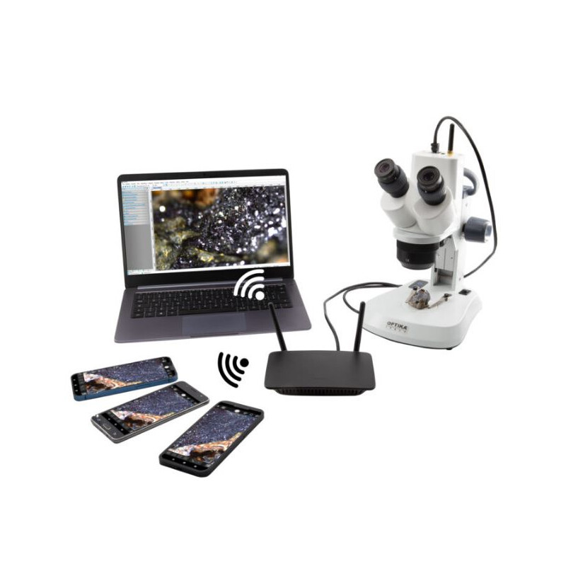 Optika Microscope , SFX DigitalDigital WI-FI, 10x 20x 40x, LED, reflected and transmitted light