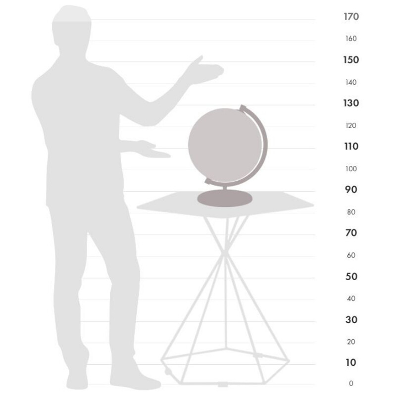 Zoffoli living Globe James Cook Acquamarina 33 cm