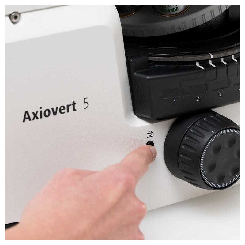 ZEISS Microscope Axiovert 5 Digital, PH, FL, 50-400x, 0.4 NA, LED, 5 MP, mono