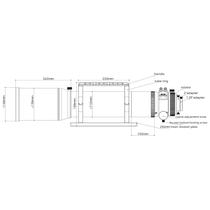 Askar Apochromatic refractor AP 120/840 Triplet OTA