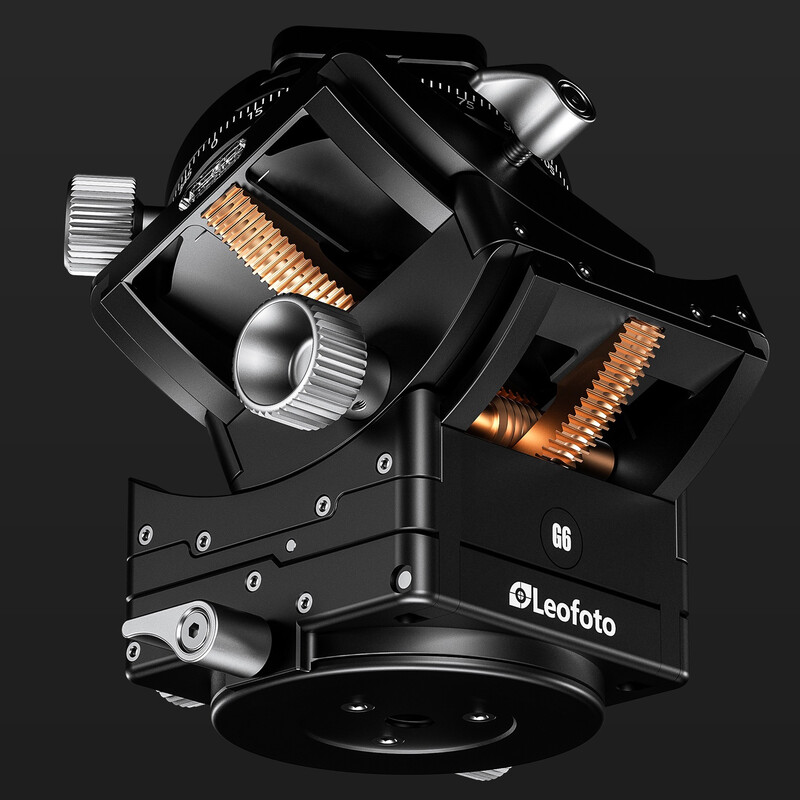 Leofoto Panoramic tripod head G6 with gear