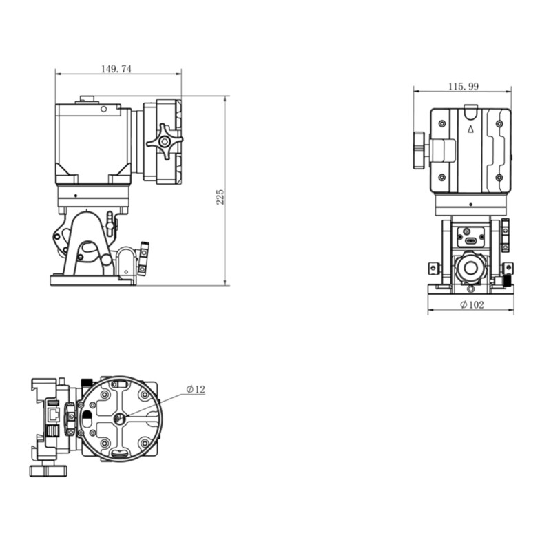 iOptron Mount HAE29B AZ/EQ EC dual SWG iMate