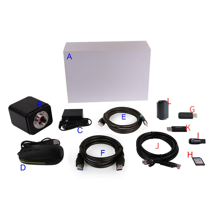 ToupTek Camera ToupCam X8CAM4K 16MPA, colour, CMOS, 1/1.1", 2.4 µm, 60 fps, 16 MP, HDMI/LAN/USB