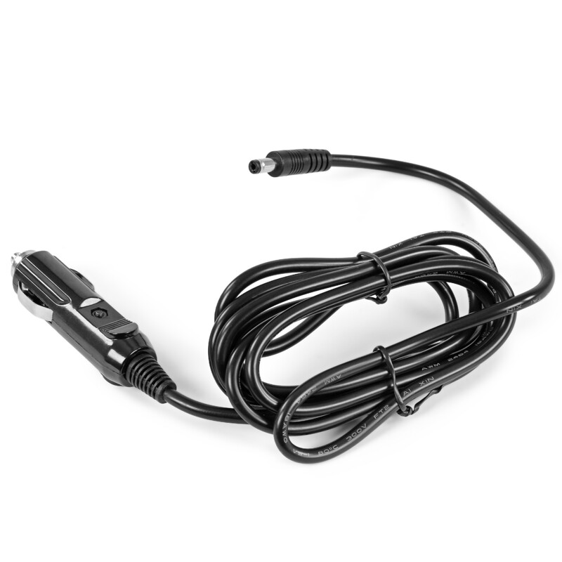 Omegon Cable 12V 10A cigarette lighter socket - 5.5-2.1mm 2m