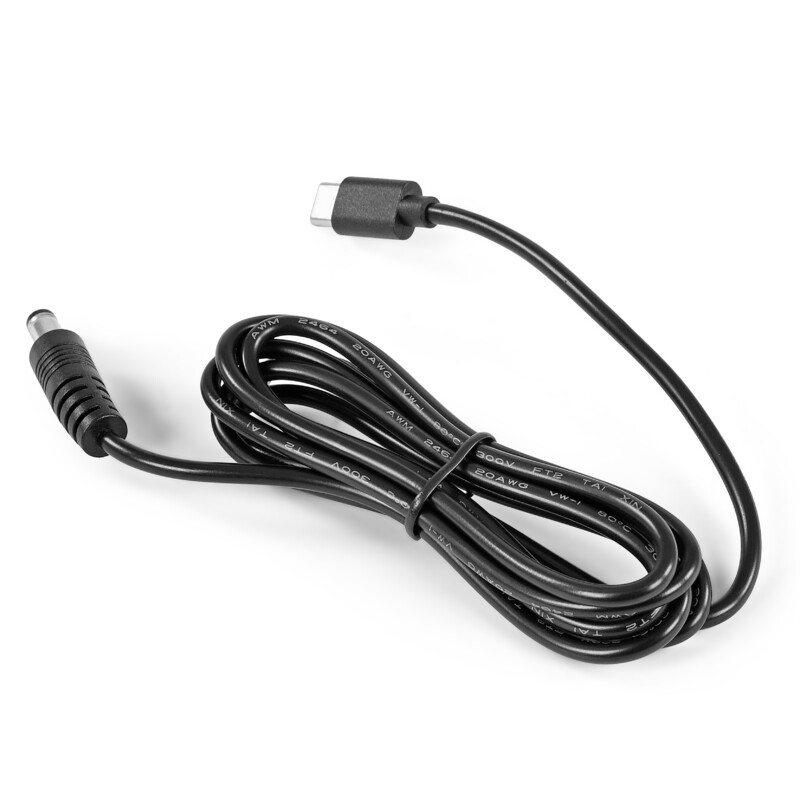 Omegon Cable USB-C to 12V 5.5–2.1mm adaptor