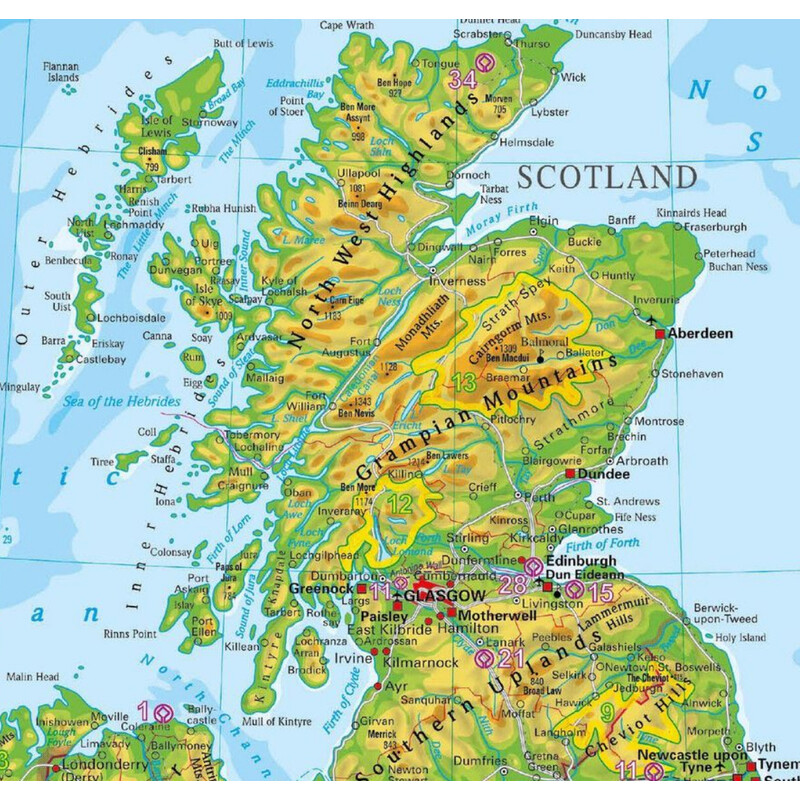 Stiefel Map The British Isles and Ireland (68 x 98 cm)