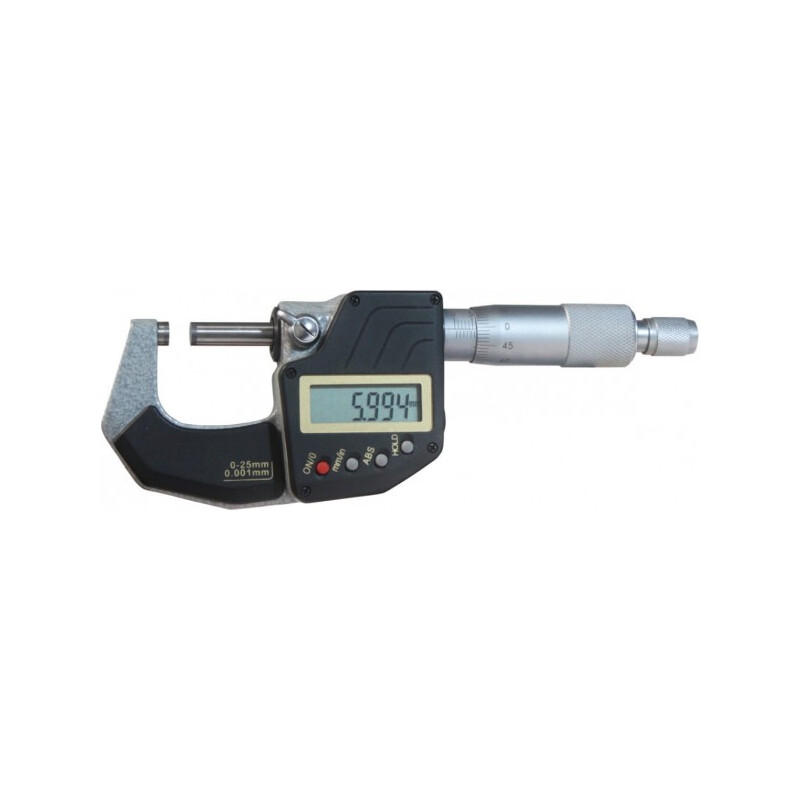 (SP) 25 mm digital micrometer with ratchet, 0.001 mm, IP 65, DIN 863 – Metav IndustryLine