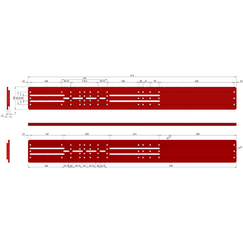 PrimaLuceLab PLUS Losmandy-style prism rail 915 mm