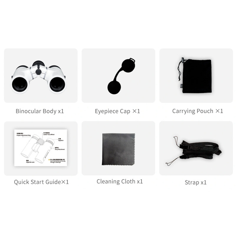 ZWO Binoculars Seestar VisionX 8x24