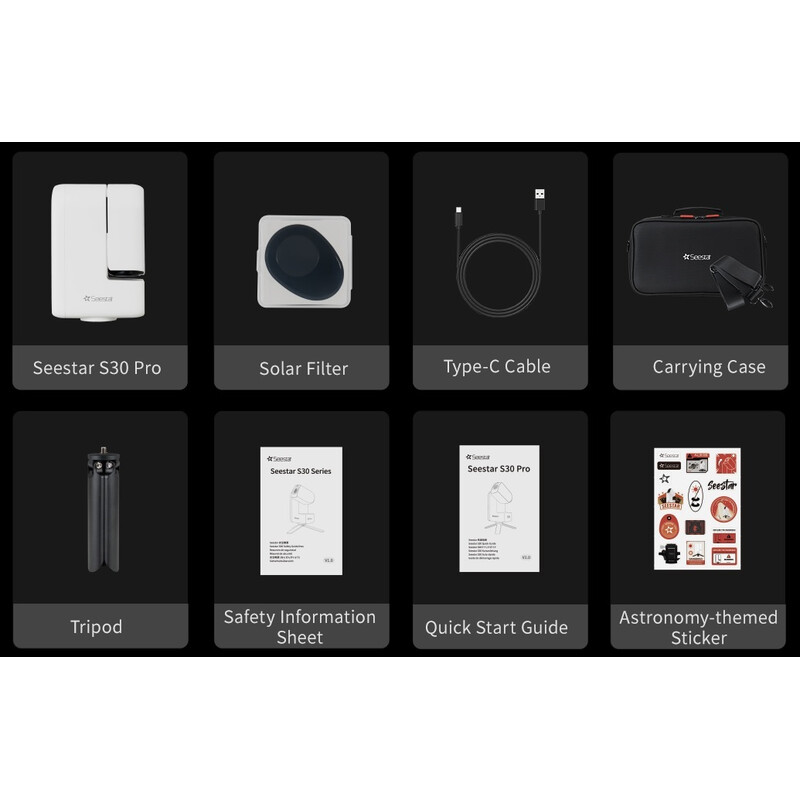 ZWO Smart Telescope AP 30/160 Seestar S30 Pro