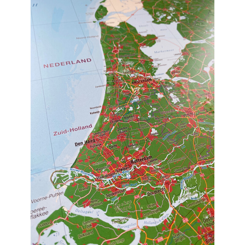 Georelief Regional map Benelux (57 x 77 cm)