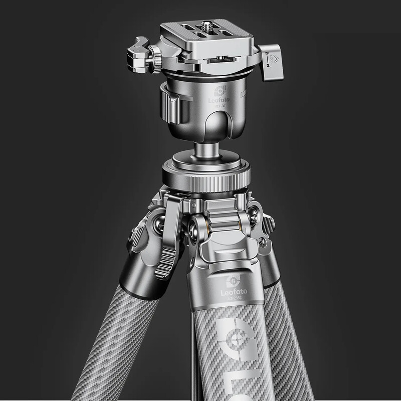 Leofoto Carbon tripod AZ-235C+MBH-30 Azure Full silver