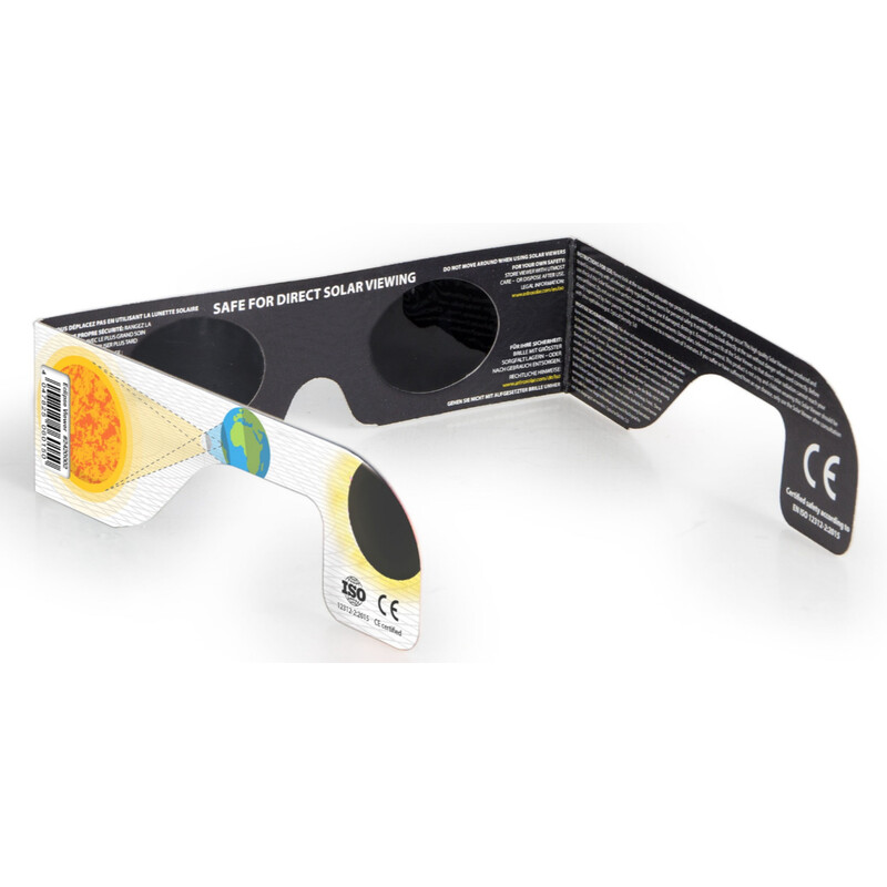 Baader Sonnenfinsternis-Brille Sonnenfinsternis Sofi Beobachtungsbrille Solar Viewer AstroSolar® 100 Stück