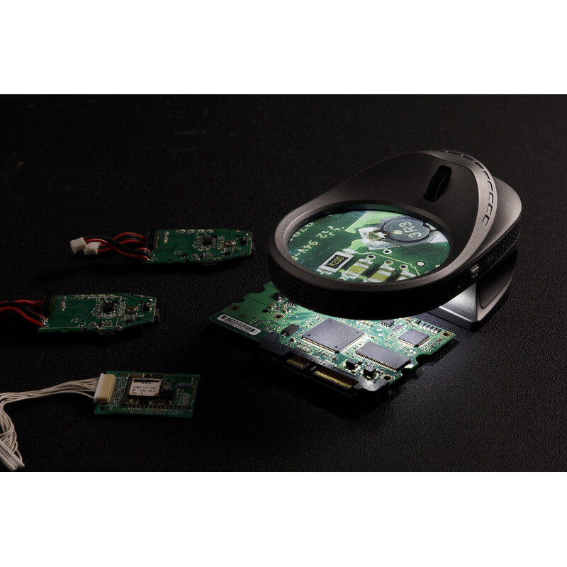 FPS Micro Mouse electronic magnifying glass – 5x to 10x zoom, camera, UV light & 2.8" display