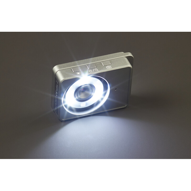 FPS Magic Loupe Cube electronic magnifying glass – compact, 7x to 19x zoom, UV light & 2.4" display, incl. SD card