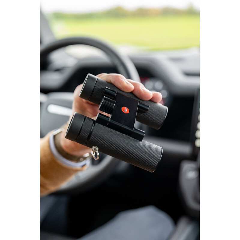 Leica Binoculars Noctivid 8x25 black leather-trimmed