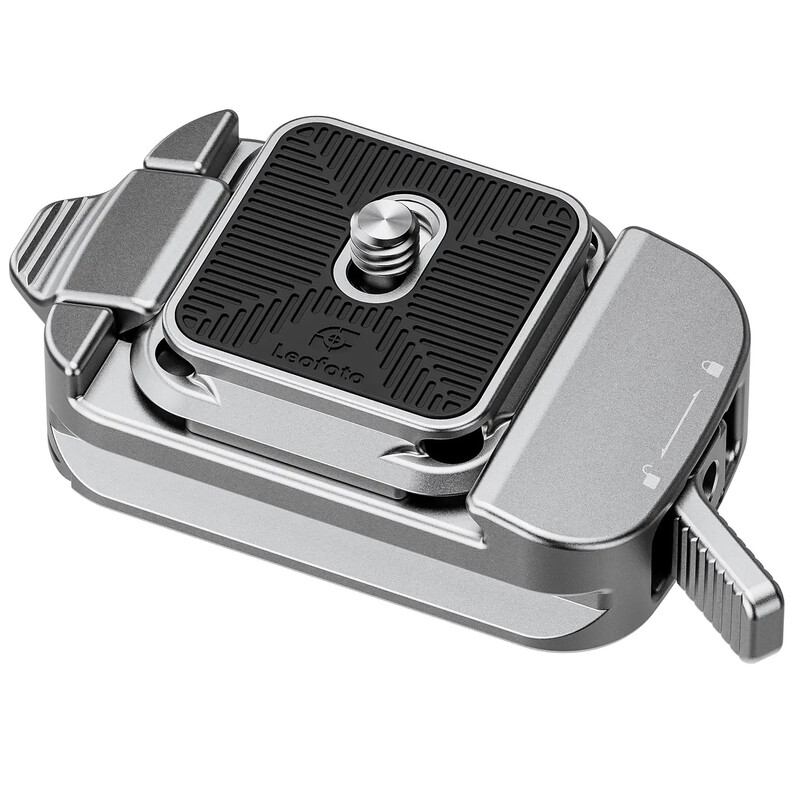 Leofoto Fast coupling QF-02+QP-38 silver