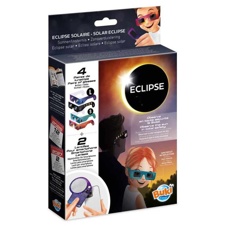 Buki Solar Eclipse Glasses Family Pack