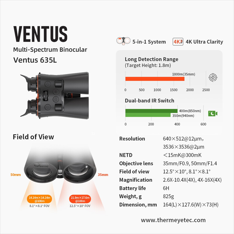 ThermTec Night vision device Ventus 635L