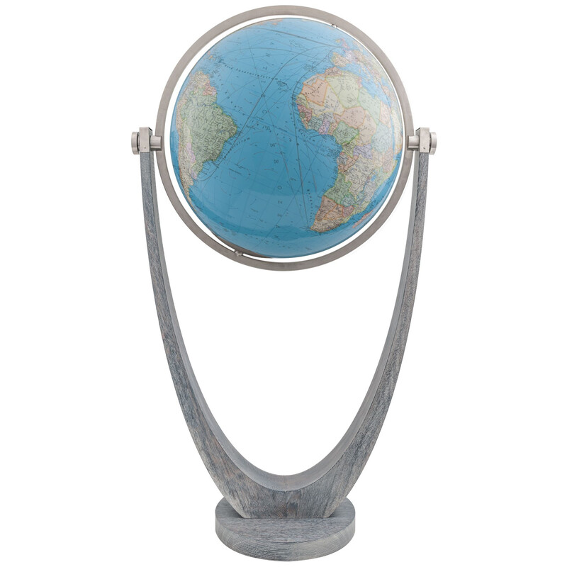 Columbus Floor globe Duo Oak / Stainless Steel 77 cm