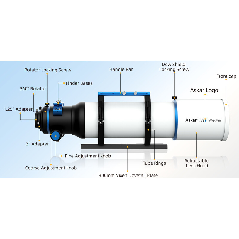 Askar Apochromatic refractor AP 111/766 111F Flatfield
