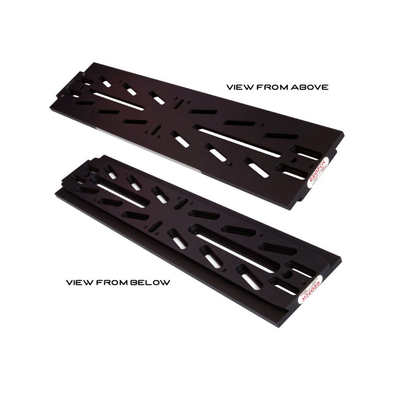 Geoptik Losmandy-style prism rail, 450 mm, black