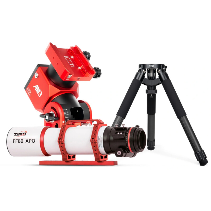 ZWO Apochromatic refractor AP 80/600 FF80 AM3N TC40