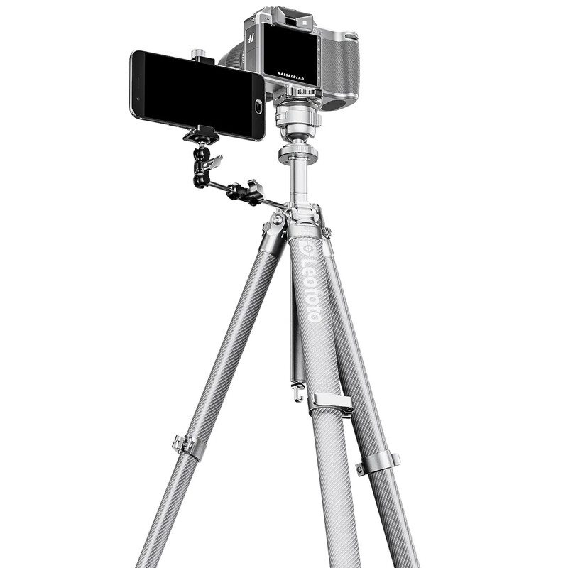 Leofoto Carbon tripod AZ-204C+MBH-30 Azure Full Silver