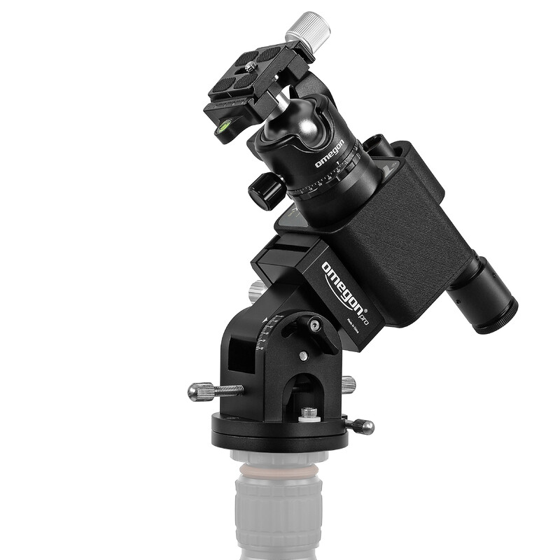 Omegon Mount Segugio Tracker Set with ballhead, deluxe polar wedge and pole finder