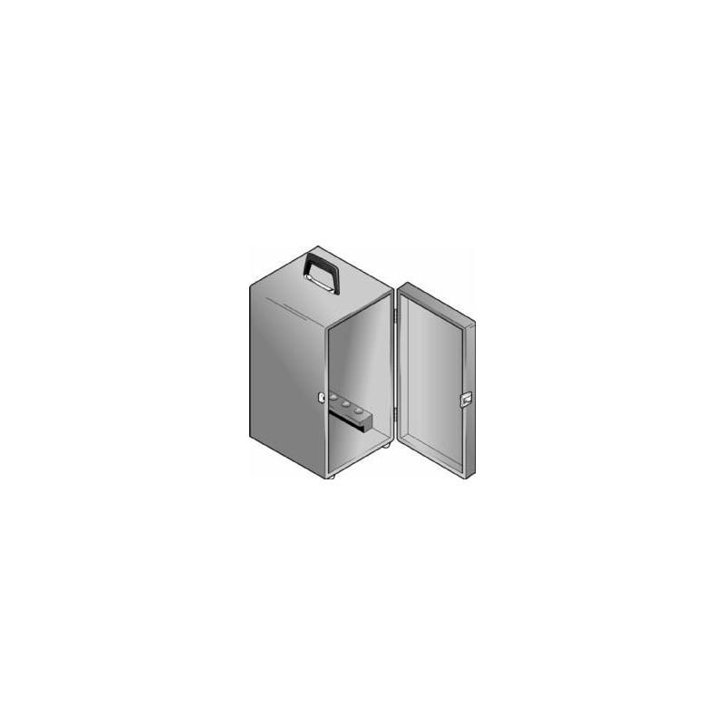 Euromex Lockable wood cabinet, X-row