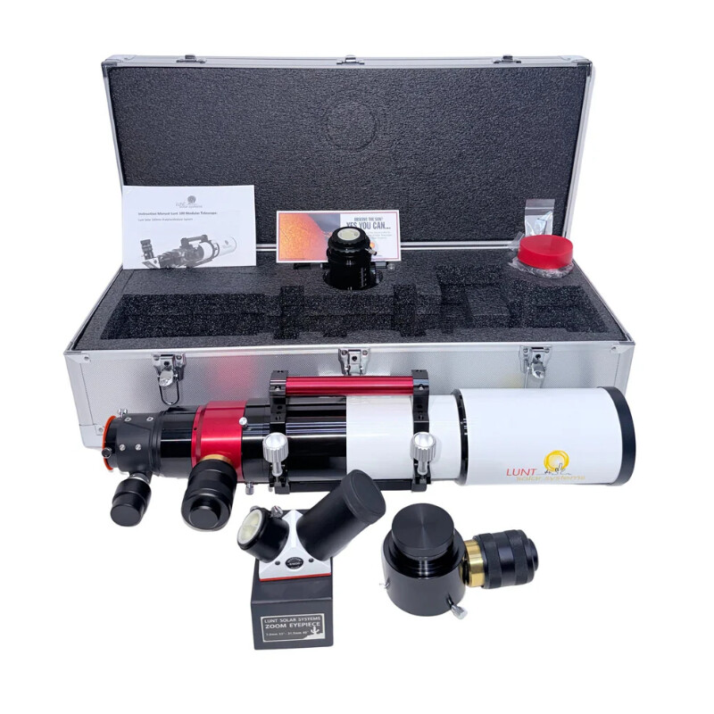 Lunt Solar Systems ST 100/700 LS100MT Ha / B1800 PT DS Premium PLUS solar telescope kit