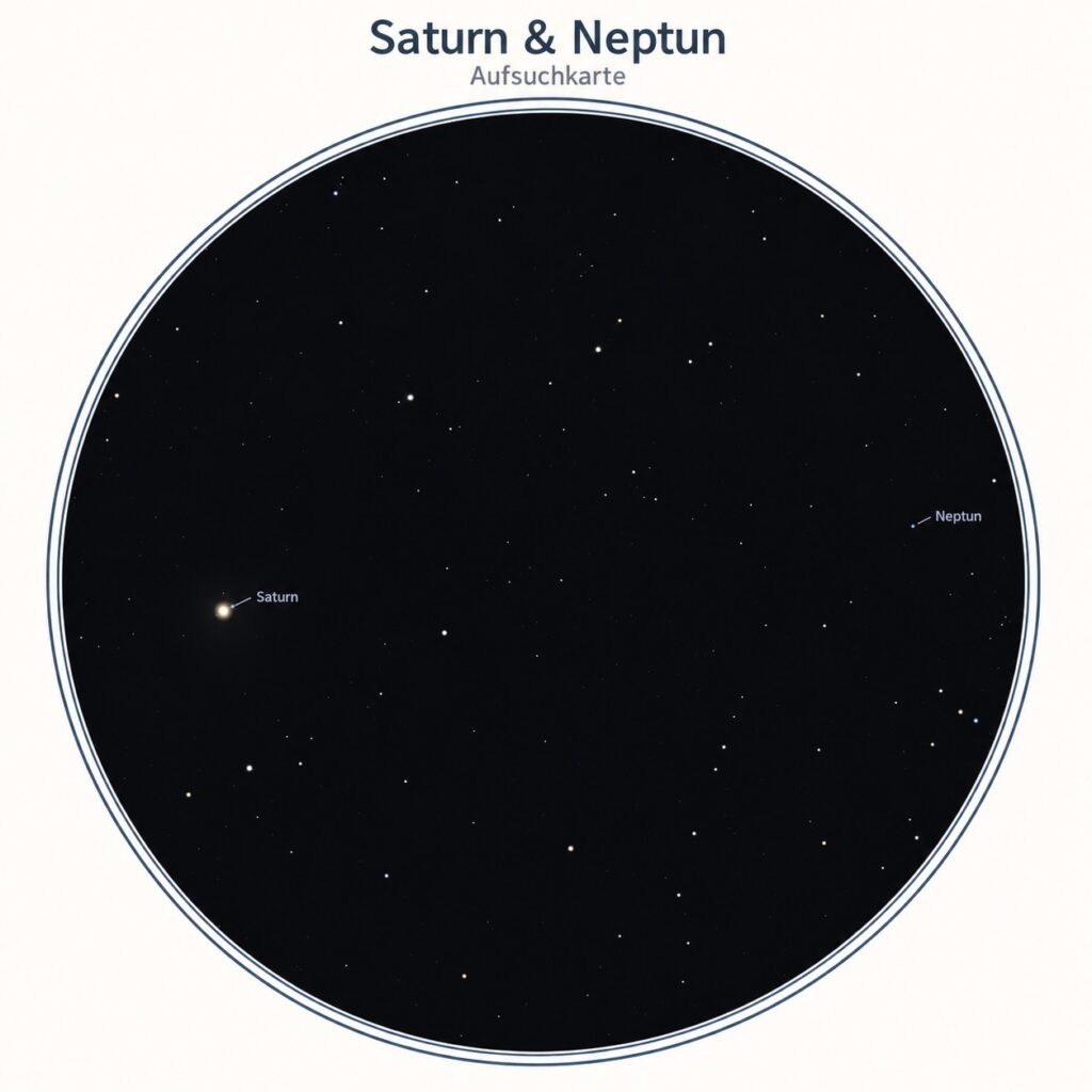 Finder chart for Saturn and Neptune